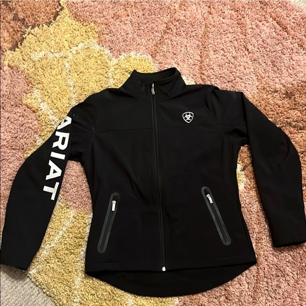 Ariat Black Utility Jacket with Stand-Up Collar